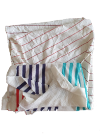 Trapo Blanco Camiseta blanca pinta con letras y figuras 2