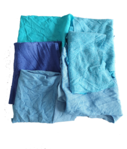 Trapo de Color Sábana azul en cuadro 100% algodón esterilizado 2